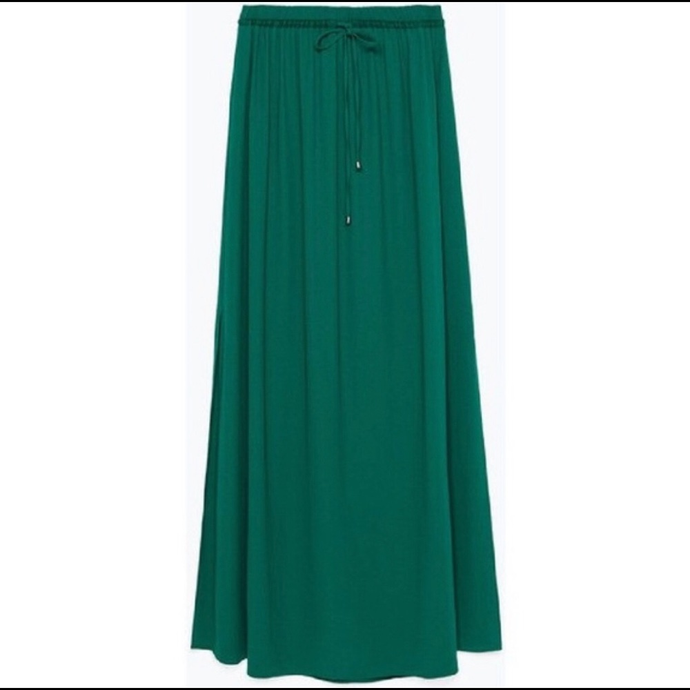 Green Maxi Skirt